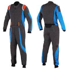 Black & Blue Go Kart Racing Suit - Best Race Wear